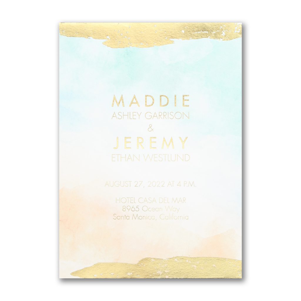 Watercolor Beach Invitation