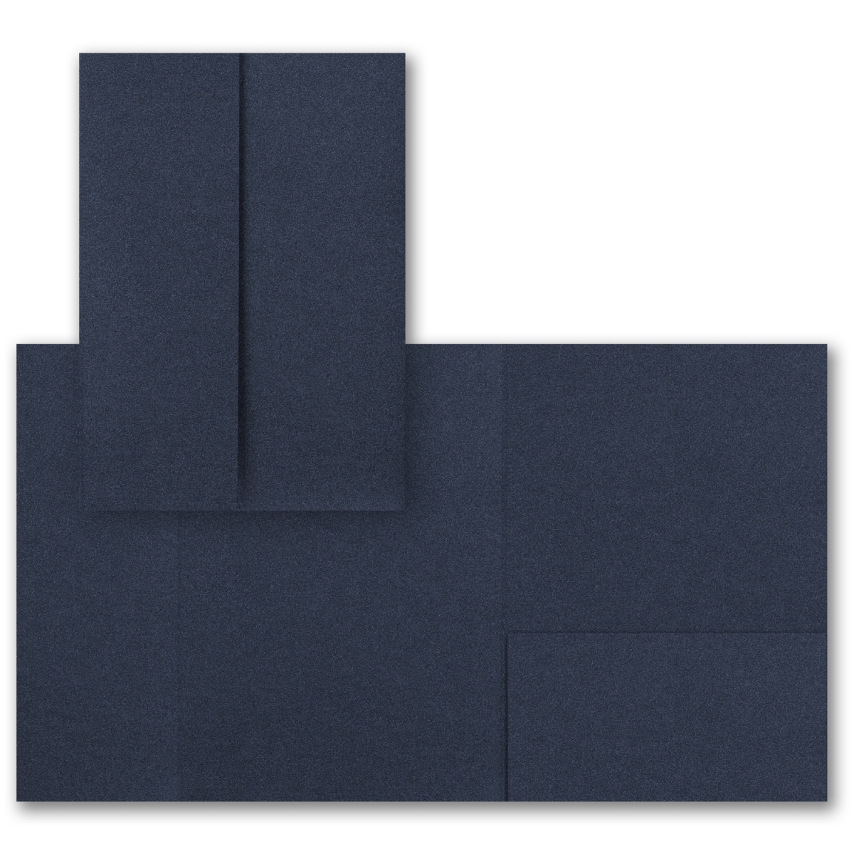 Navy Shimmer Gatefold Pocket