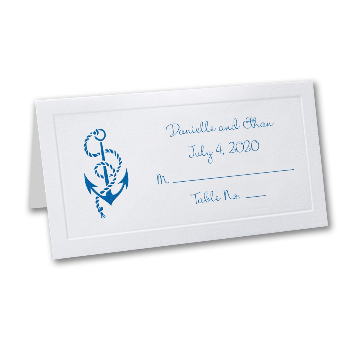 White Vellum Place Card - Personalized