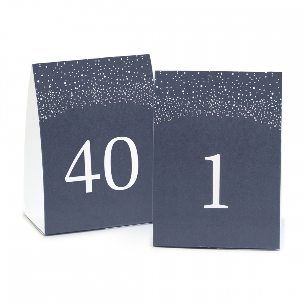 Table Number Tents - Navy