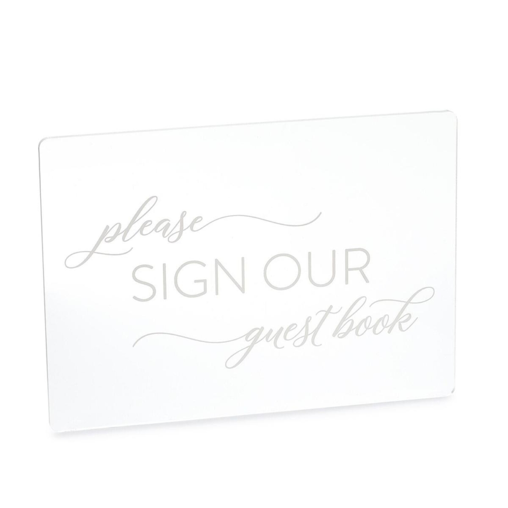 Please Sign Our Guest Book Acrylic Sign